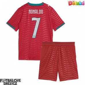 Portugalsko Cristiano Ronaldo #7 Dětské Domácí dres komplet MS 2026 Krátký Rukáv (+ trenýrky)